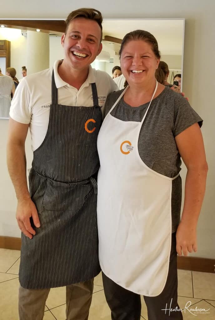 Heather with Chef Francesco
