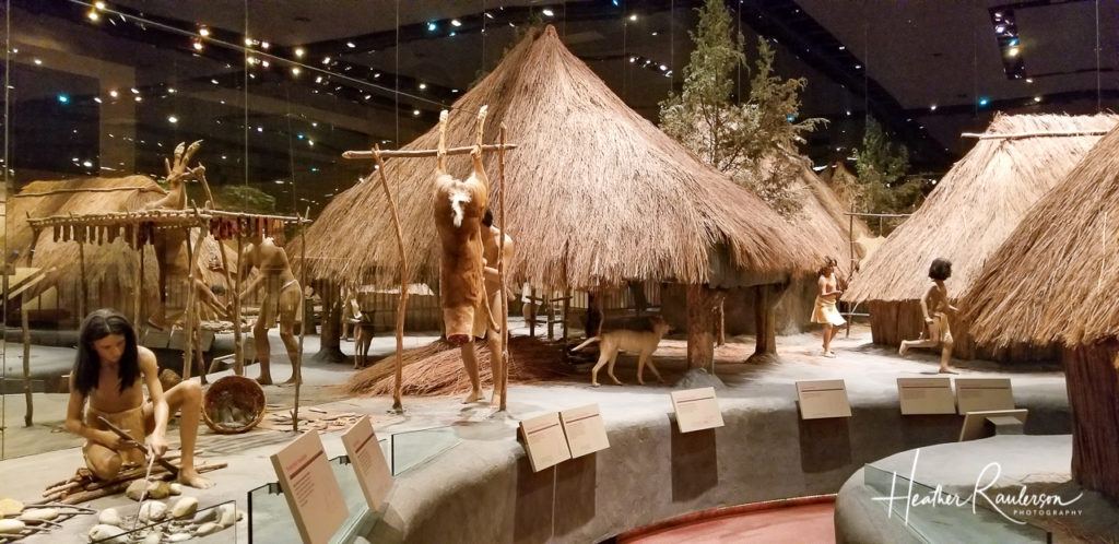 Recreated Cahokia Village