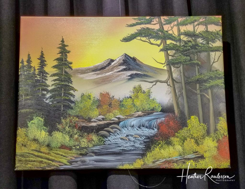 One of Bob Ross' Paintings from his Joy of Painting TV show