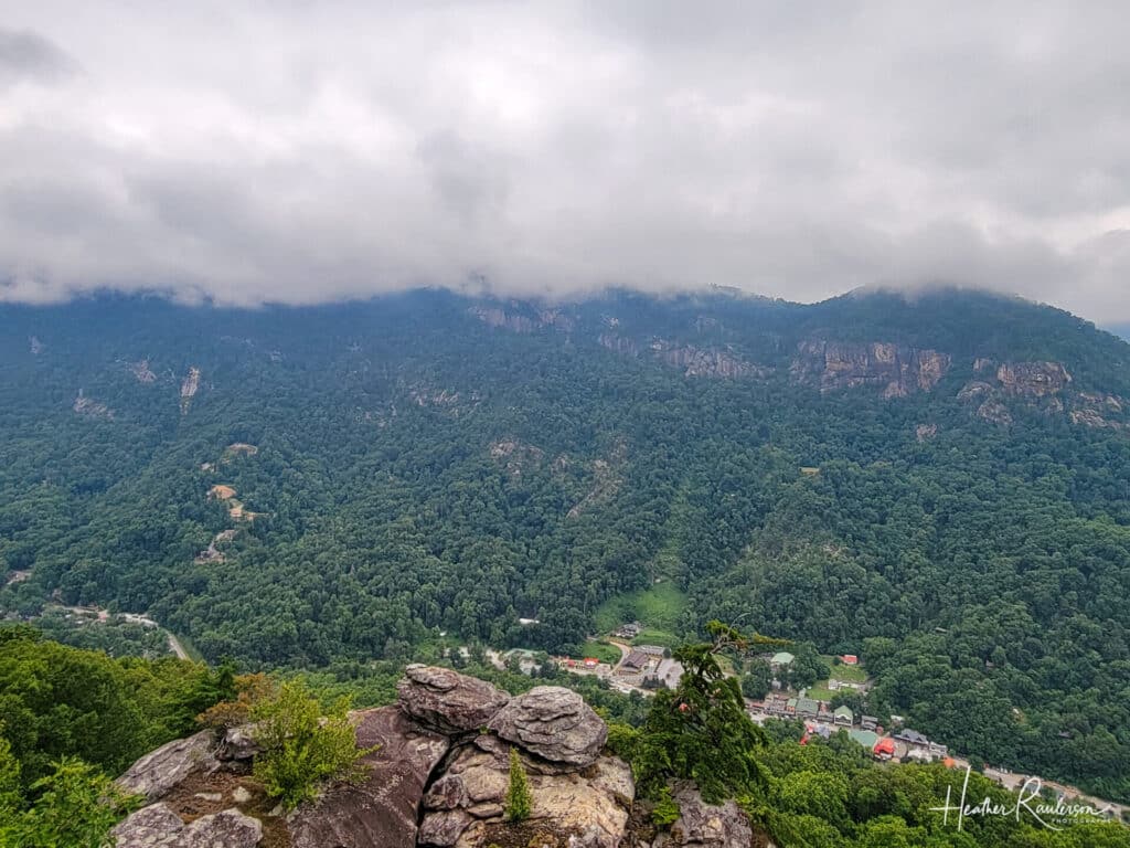 View of Hickory Nut Gorge from Chimney Rock