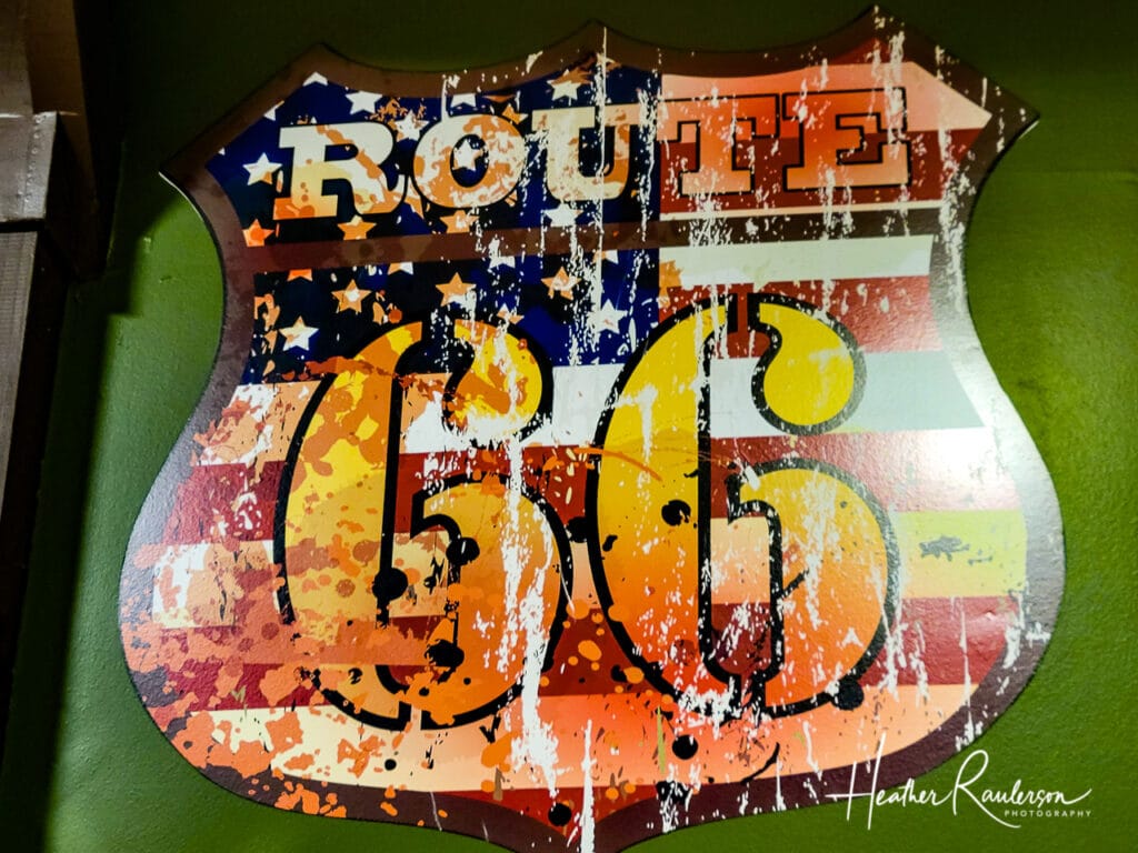 Route 66 Sign in Uranus gift shop