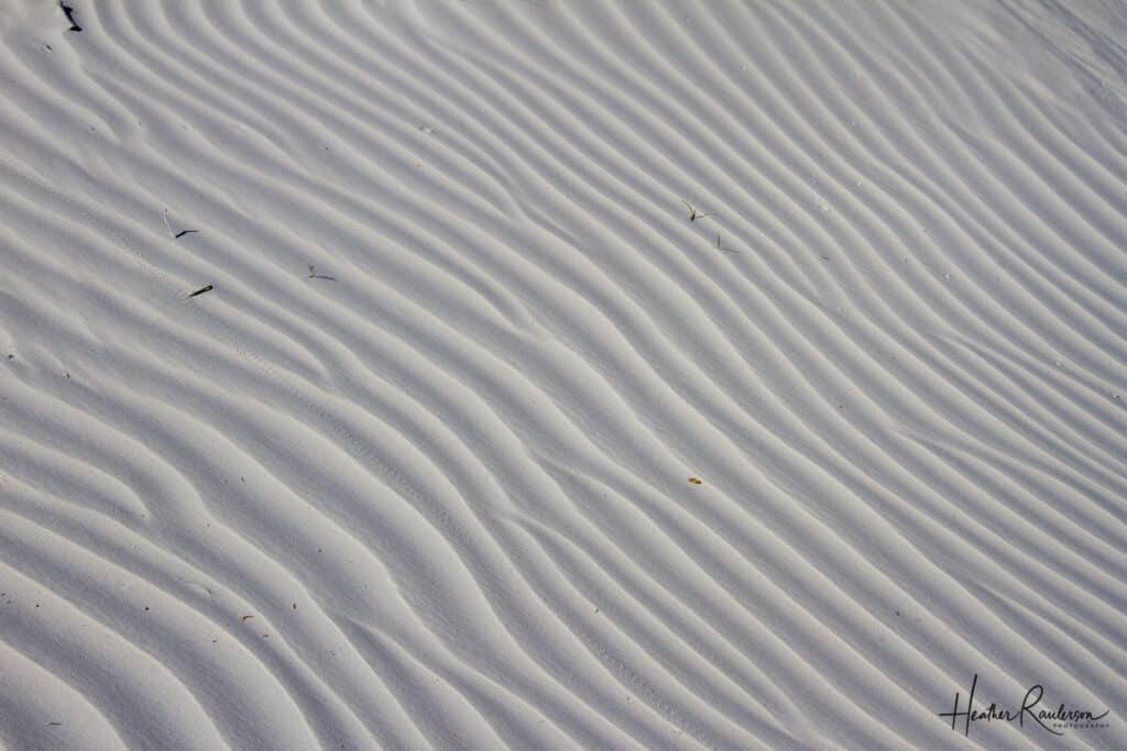 Waves of white sands