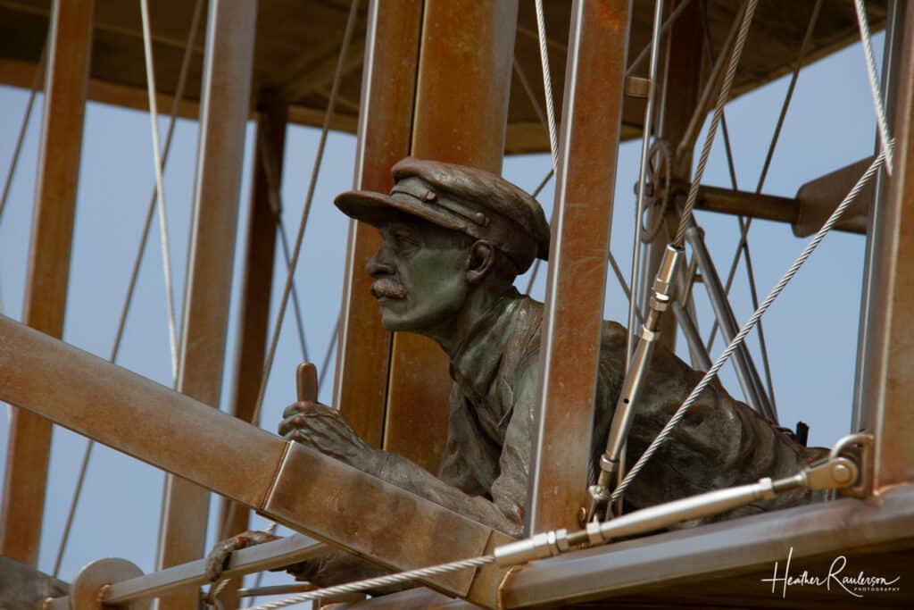 Orville Wright at the Wright Brothers National Memorial