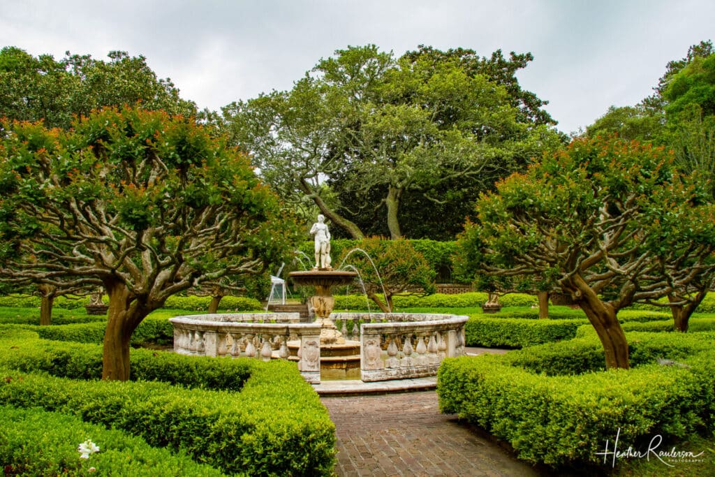The Sunken Garden in the Elizabethan Gardens one of the best things to do on Roanoke Island