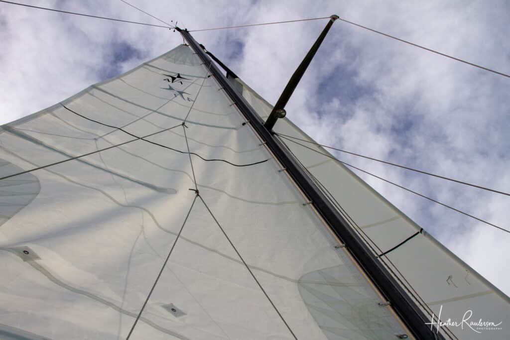 The main sail on the Sea'scape