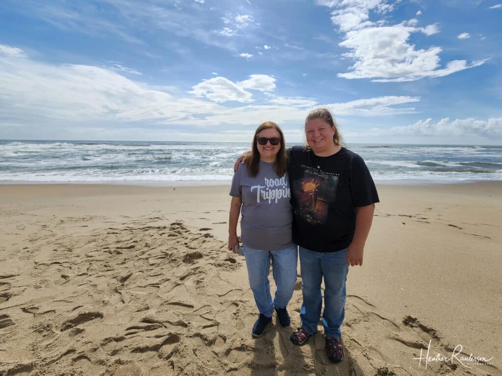 Robin and Heather at Cape Hatteras National Sea Shore