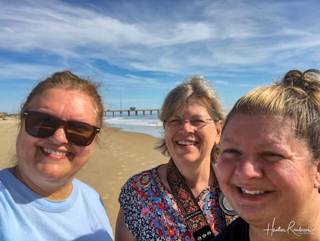 Robin, Teresa, and Heather in the Outer Banks