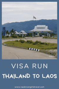 Visa Run to Laos from Thailand Pinterest Pin